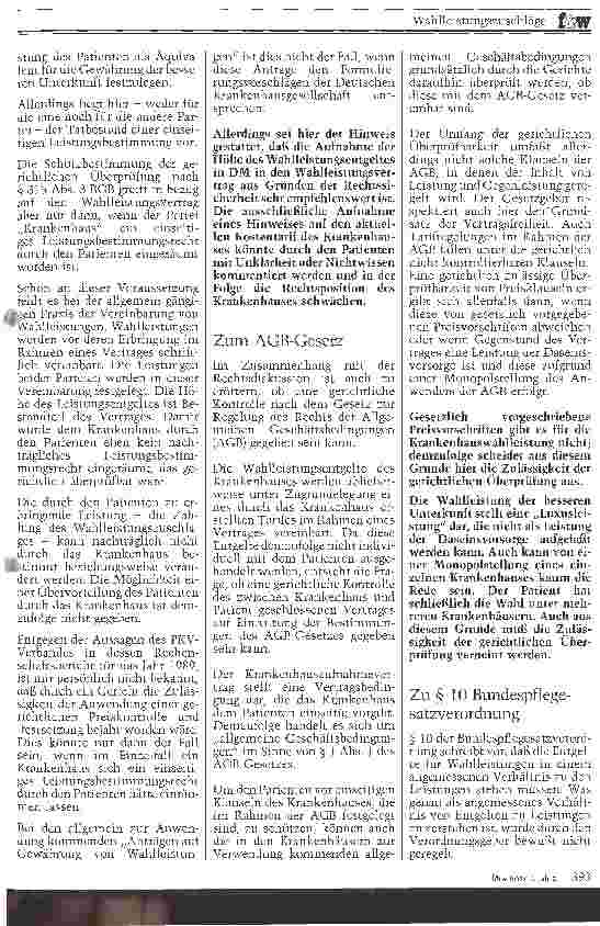 Vorschauseite 2: Wahlleistungszuschläge Zur Angemessenheit der Höhe von Wahlleistungszuschlägen
