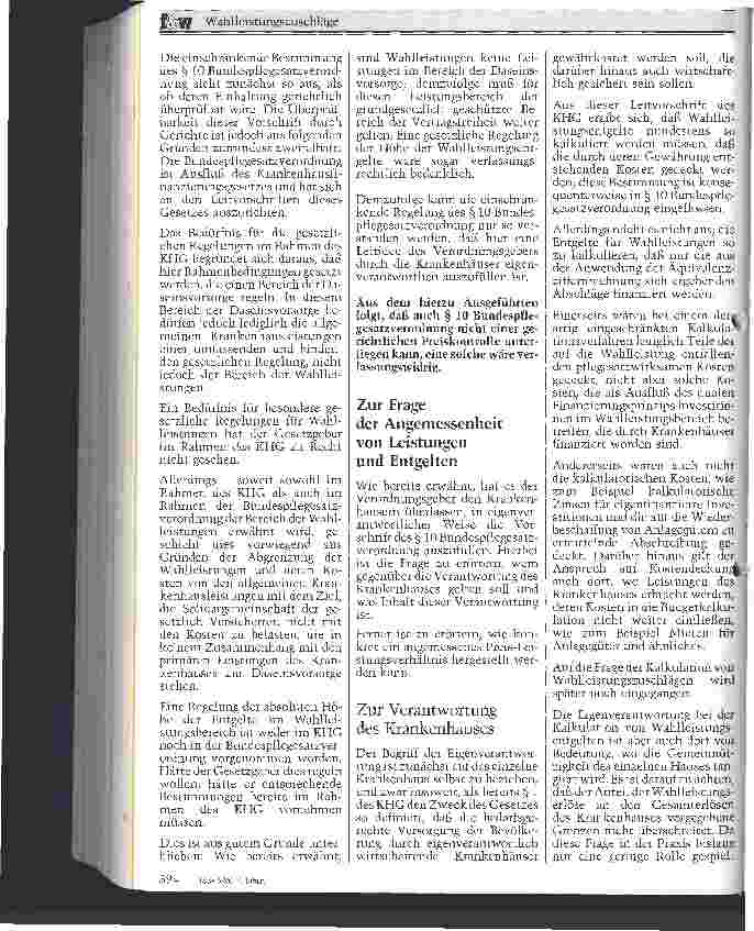 Vorschauseite 3: Wahlleistungszuschläge Zur Angemessenheit der Höhe von Wahlleistungszuschlägen