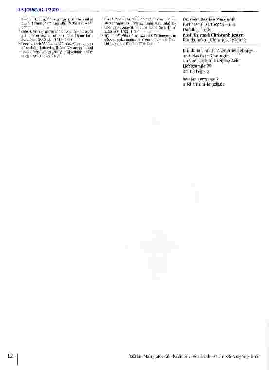 Vorschauseite 5: Revisionsendoprothetik am Ellenbogengelenk