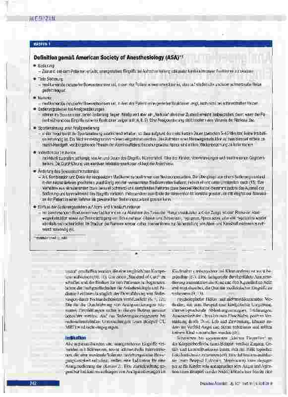 Vorschauseite 2: Analgosedierung für schmerzhafte Eingriffe bei Kindern und Jugendlichen