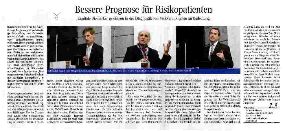 Vorschauseite 1: Bessere Prognose für Risikopatienten
