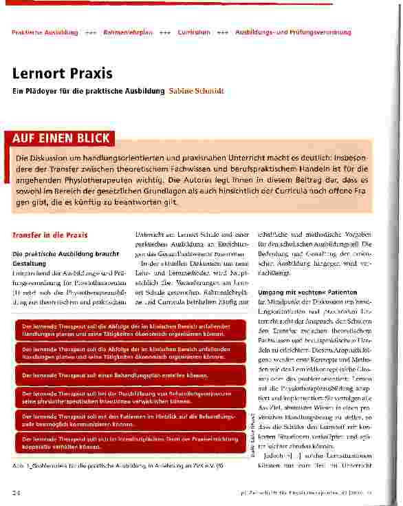 Vorschauseite 1: Lernort PraxisSPOLIT und SPORTDiscus