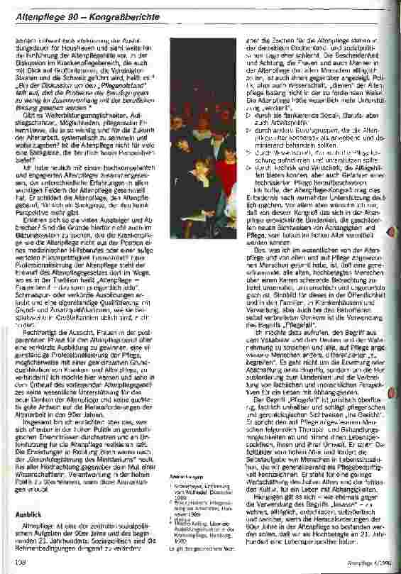 Vorschauseite 5: Festvortrag: Wider den Pflegefall Oder was wir von der Altenpflege lernen können
