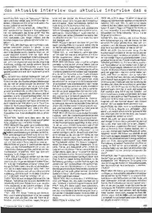 Vorschauseite 3: Besteht ein beängstigender Personalmangel in unseren Kliniken?