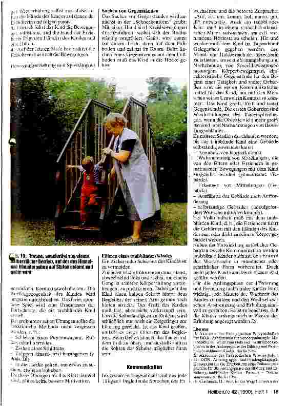 Vorschauseite 4: Spezielle Probleme der Förderung und Erziehung von taubblinden Kindern