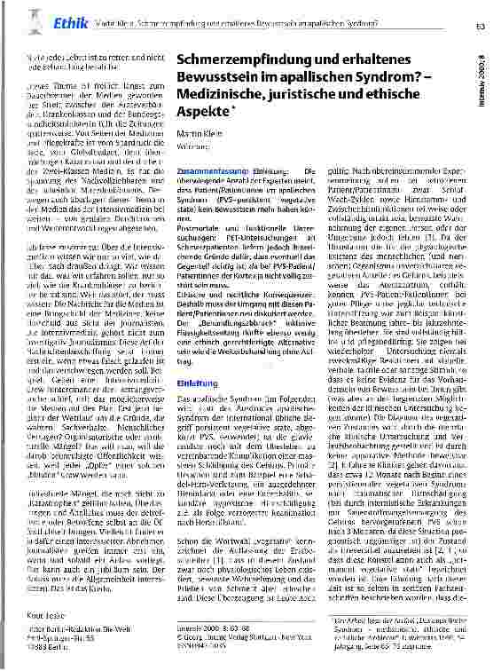 Vorschauseite 3: Das Bild der Intensivmedizin in der Öffentlichkeit