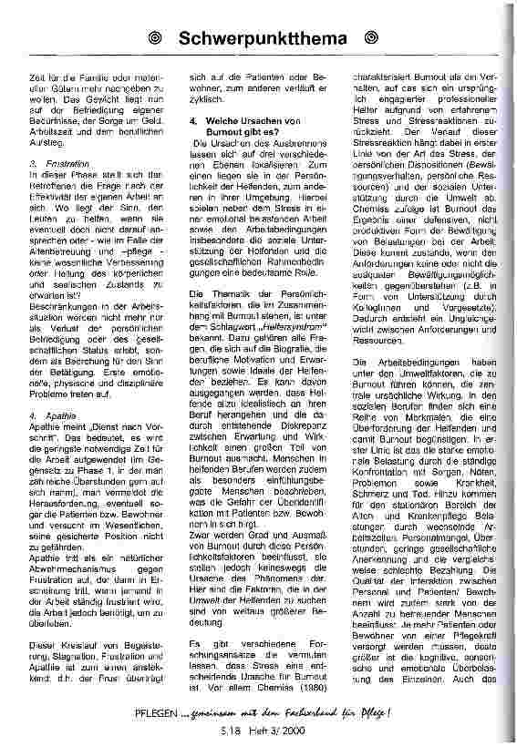 Vorschauseite 3: Burnout - Ursachen, Folgen, Hilfen