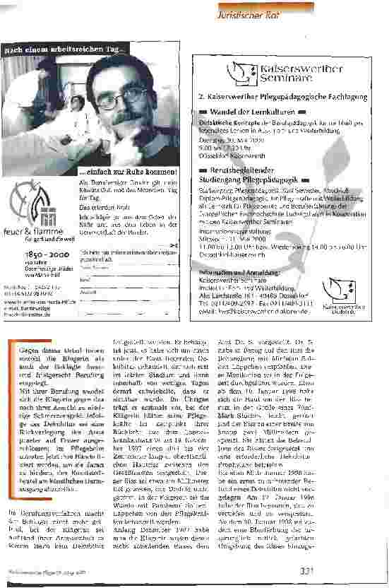 Vorschauseite 2: Schmerzensgeld wegen Pflegefehlern Unzureichende Pflege