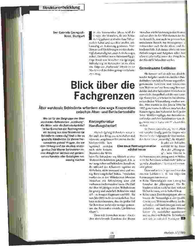 Vorschauseite 1: Blick über die Fachgrenzen