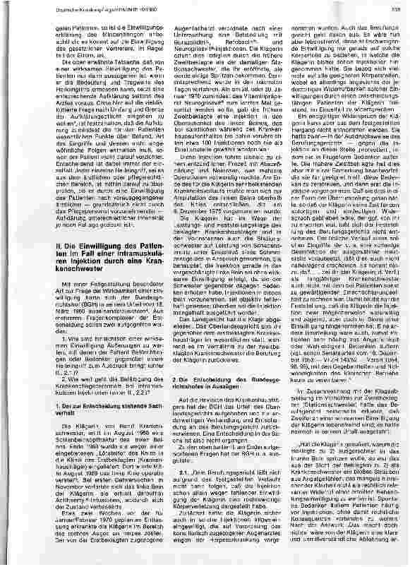 Vorschauseite 2: Die Einwilligung des Patienten zum Heileingriff ; intramuskuläre Injektionen durch das Pflegepersonal