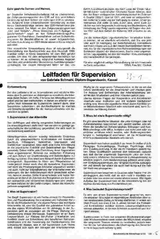 Vorschauseite 1: Leitfaden für Supervision