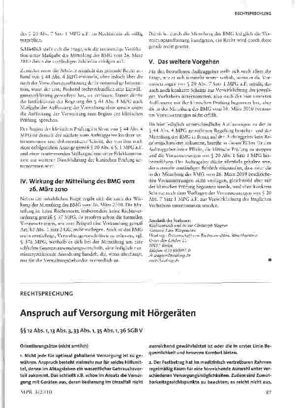 Vorschauseite 4: Beginn der klinischen Prüfung von Medizinprodukten nach der 4. MPG-Novelle bei vor dem 21. März 2010 genehmigten klinischen Prüfungen