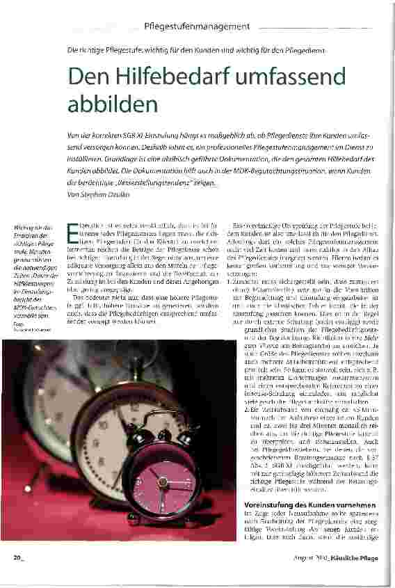 Vorschauseite 1: Den Hilfebedarf umfassend abbilden