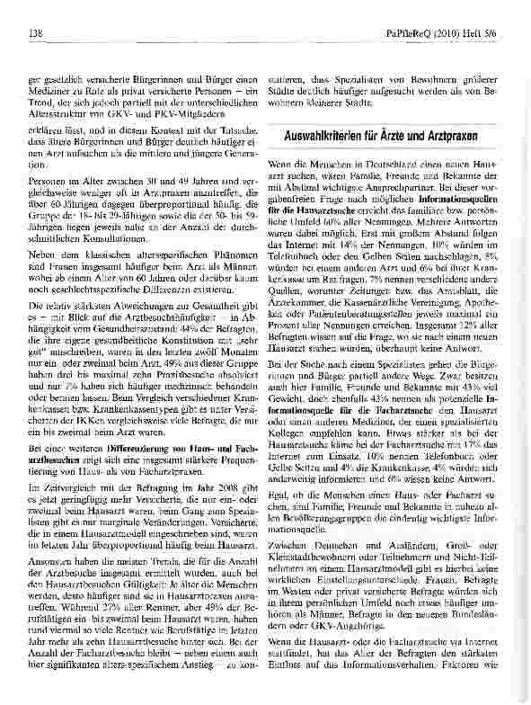 Vorschauseite 2: Versichertenbefragung der Kassenärztlichen Bundesvereinigung 2010 Versichertenbefragung der KBV