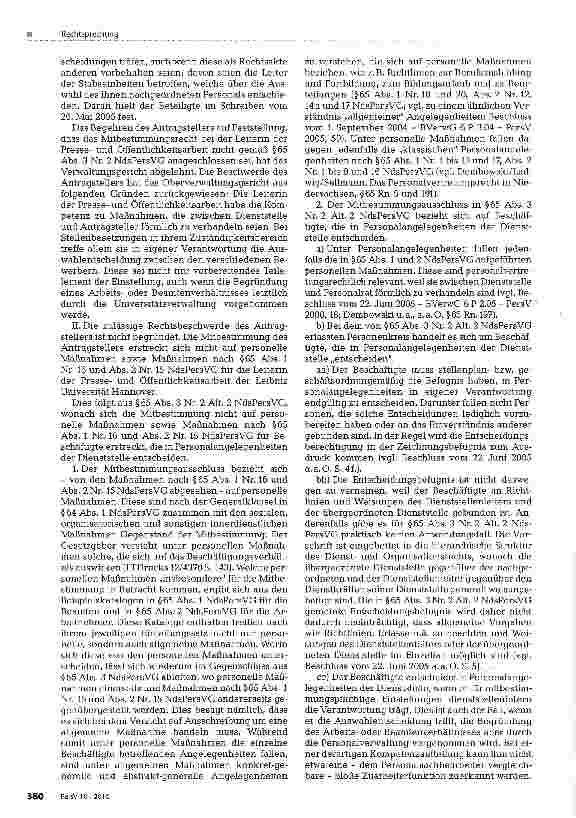 Vorschauseite 2: Ausschluss der Mitbestimmung bei Beschäftigten, die in Personalangelegenheiten entscheiden