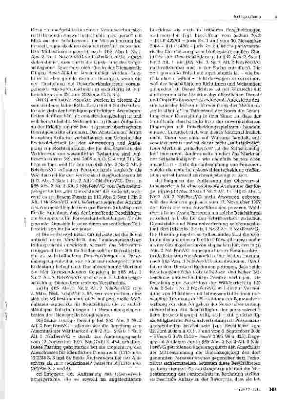 Vorschauseite 3: Ausschluss der Mitbestimmung bei Beschäftigten, die in Personalangelegenheiten entscheiden