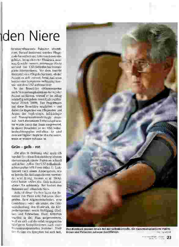 Vorschauseite 2: Sicher leben mit einer fremden Niere