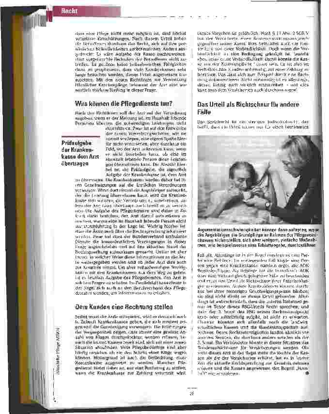 Vorschauseite 3: Urteil stärkt Rechte von Angehörigen BSG schränkt Mitwirkungspflicht von nahe stehenden Personen in der Häuslichen Krankenpflege ein