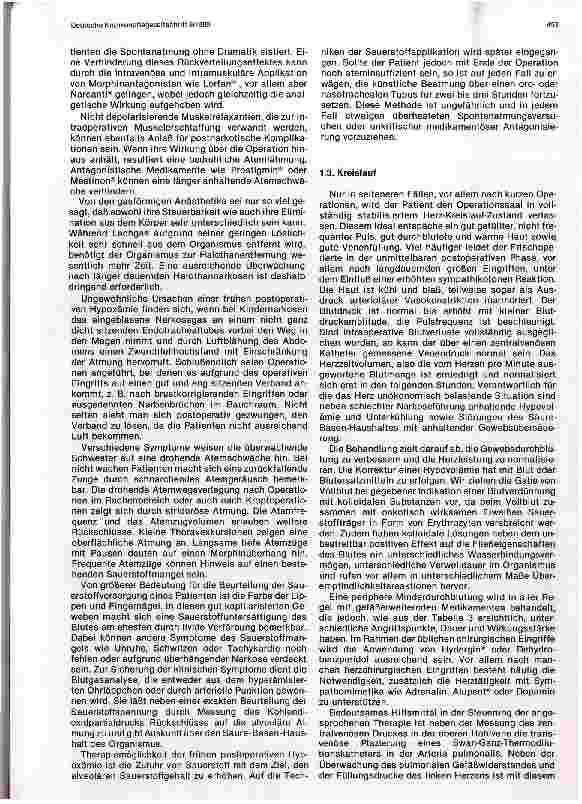 Vorschauseite 3: Anästhesiologische Probleme der postoperativen Phase
