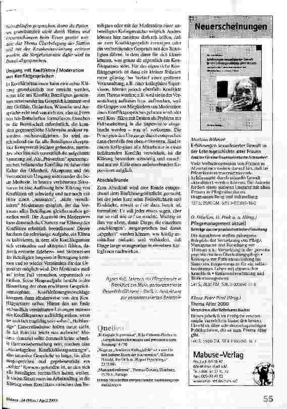 Vorschauseite 4: Kollegiale Supervision Ein Praxisleitfaden für Besprechungen in Pflege-, Ärzteteams und anderen kollegialen Gruppen (ohne professionellen Supervisor)