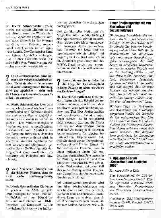 Vorschauseite 2: Alle Arzneimittel zurück in die Apotheke!
