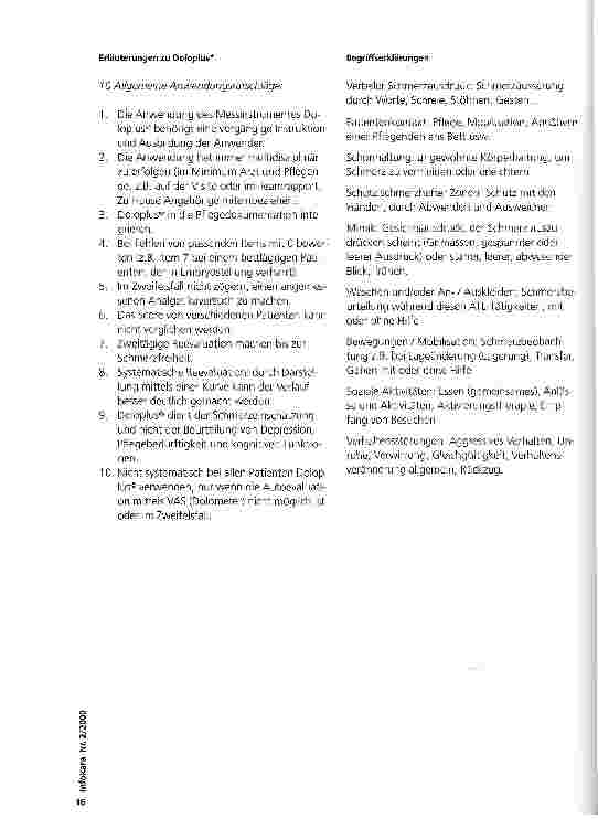Vorschauseite 3: Schmerzerfassung bei Patienten mit Kommunikationsstörungen Erfahrungen mit dem Instrument Dolopuls