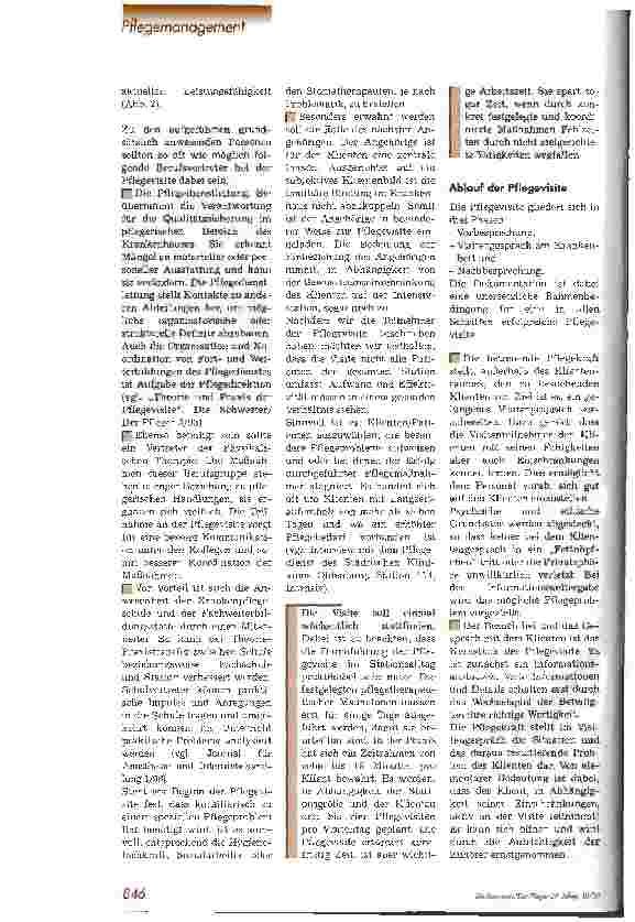 Vorschauseite 4: Pflegevisite auf der Intensivstation Qualitätssicherung
