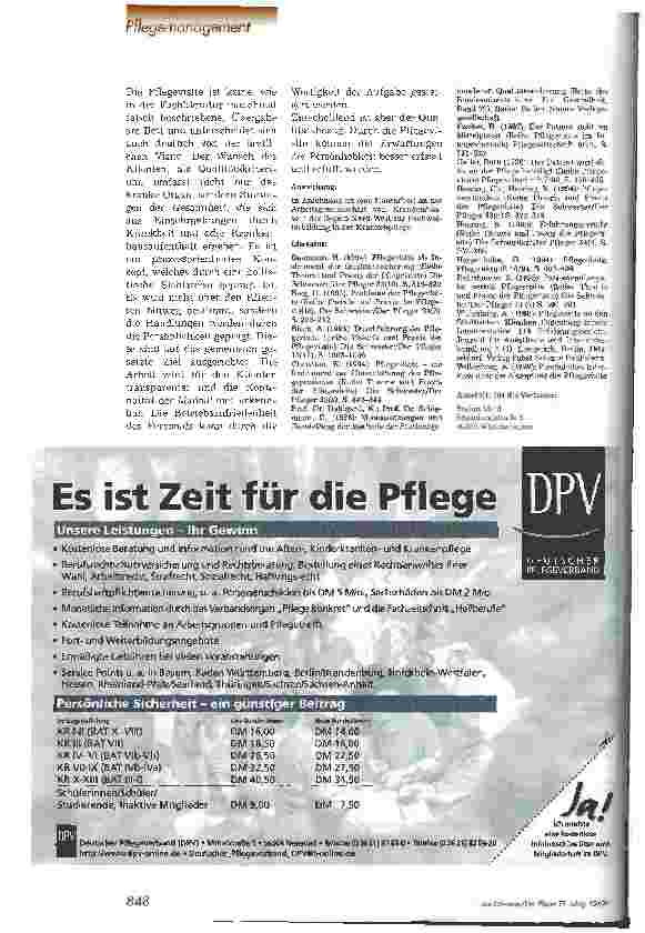 Vorschauseite 6: Pflegevisite auf der Intensivstation Qualitätssicherung