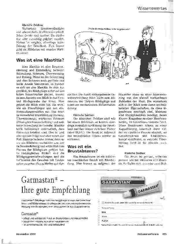 Vorschauseite 2: MILCHSTAU, MASTITIS UND BRUSTABSZESS