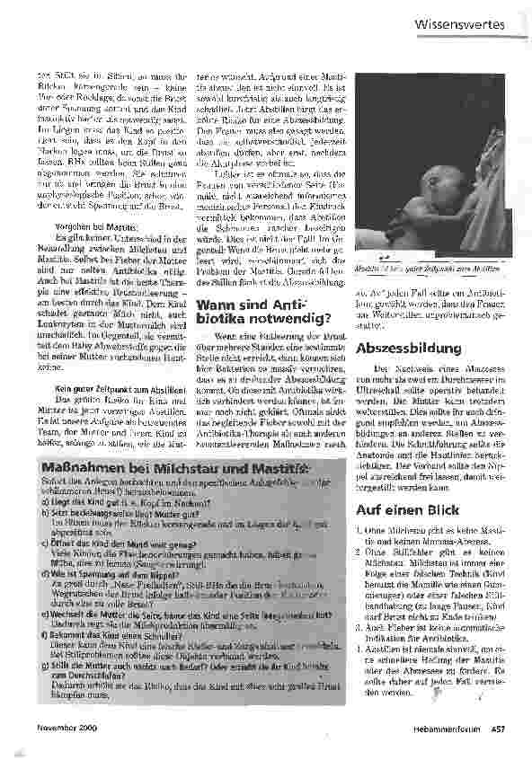 Vorschauseite 4: MILCHSTAU, MASTITIS UND BRUSTABSZESS