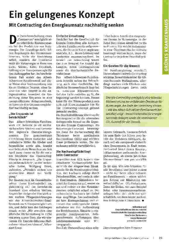 Vorschauseite 1: Ein gelungenes Konzept