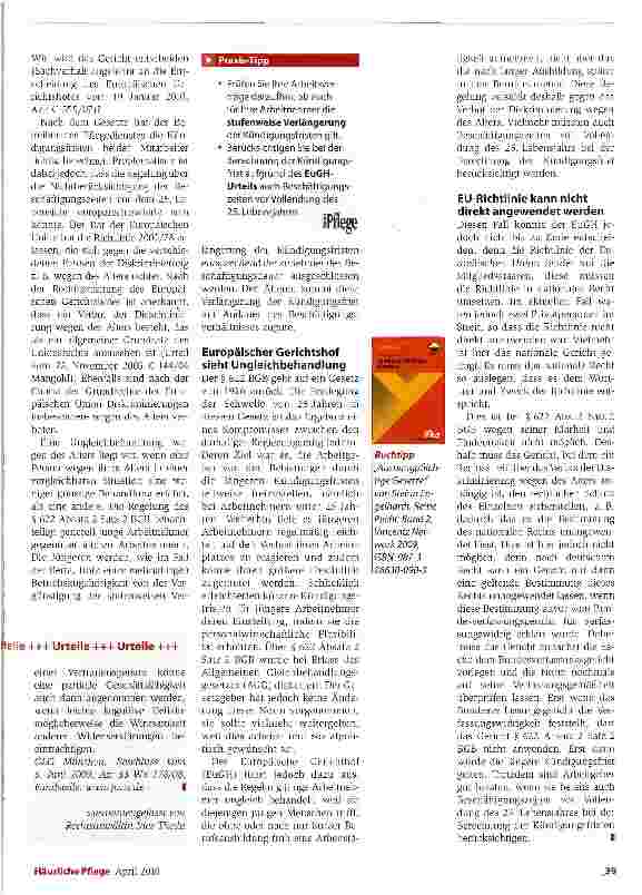 Vorschauseite 2: Richtig rechnen -richtig kündigen
