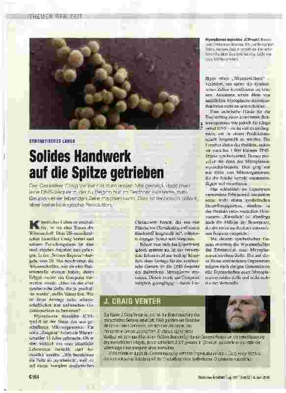 Vorschauseite 1: Solides Handwerk auf die Spitze getrieben