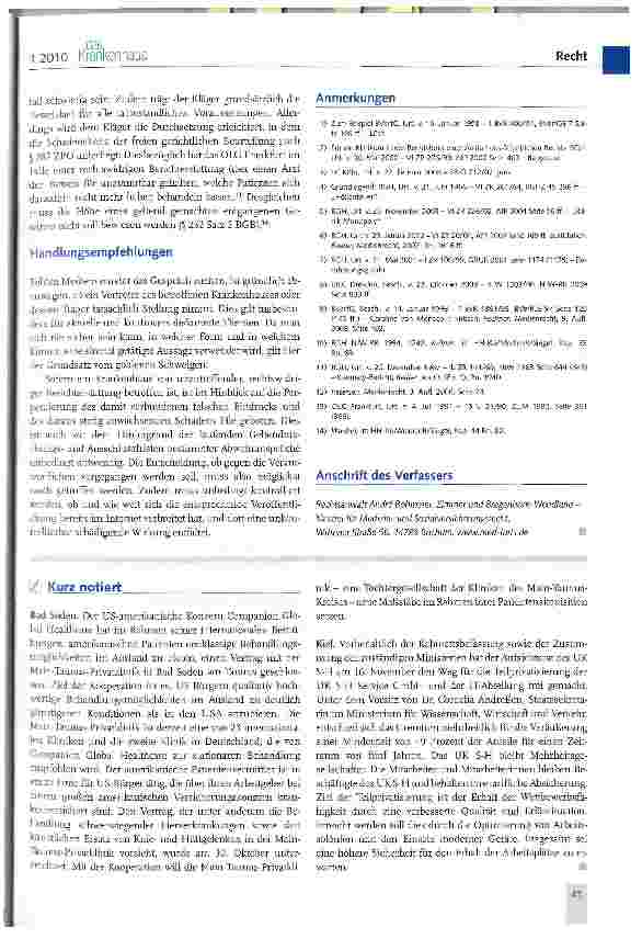 Vorschauseite 5: Ansprüche bei rufund geschäftsschädigender Medienberichterstattung