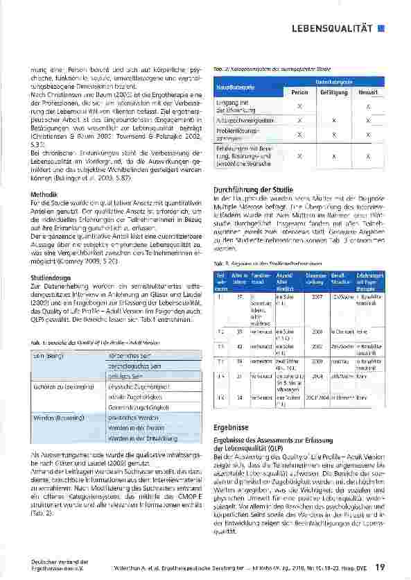 Vorschauseite 2: Ergotherapeutische Beratung für Mütter mit MS