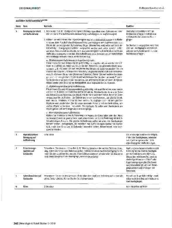 Vorschauseite 3: Anhang: CRS-RJFKComa Recovery Scale - Revidierte deutschsprachige Version®2008Manual für Erhebung und Auswertung