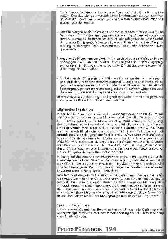 Vorschauseite 3: Wissensanreicherung und Karriereorientierung - zu den Studienmotiven von Pflegestudierenden in Deutschland