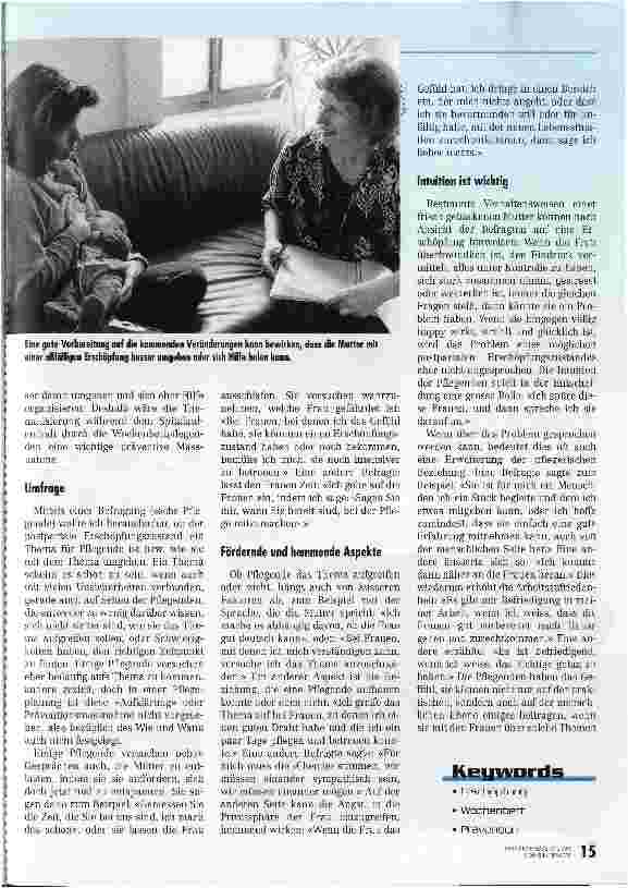 Vorschauseite 4: Wenn Mutterschaft Mütter schafft Postpartaler Erschöpfungszustand