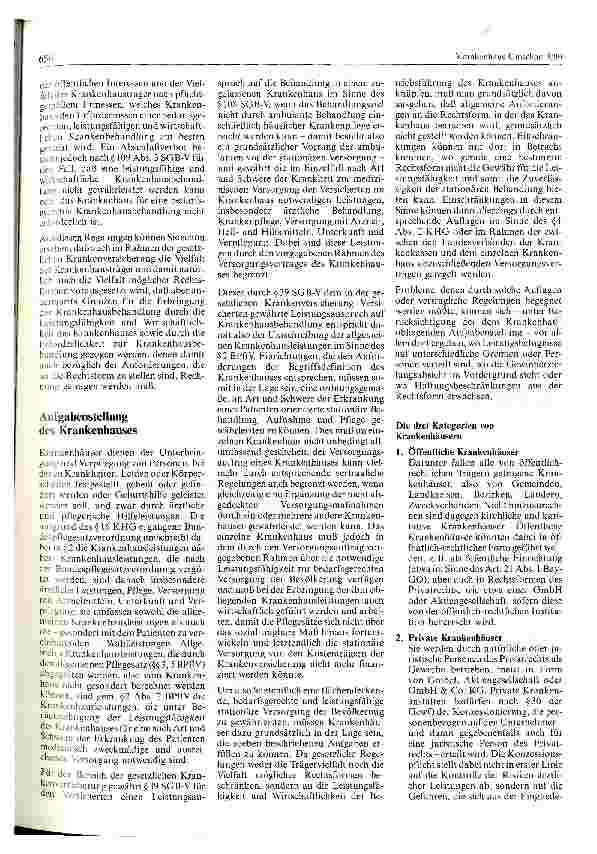 Vorschauseite 2: Anforderungen an die Rechtsform von Krankenhäusern