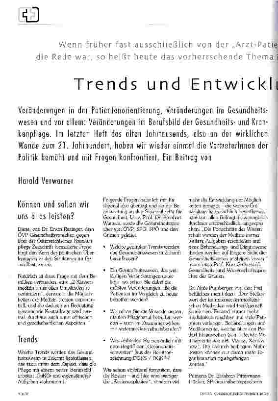 Vorschauseite 1: Trends und Entwicklungen