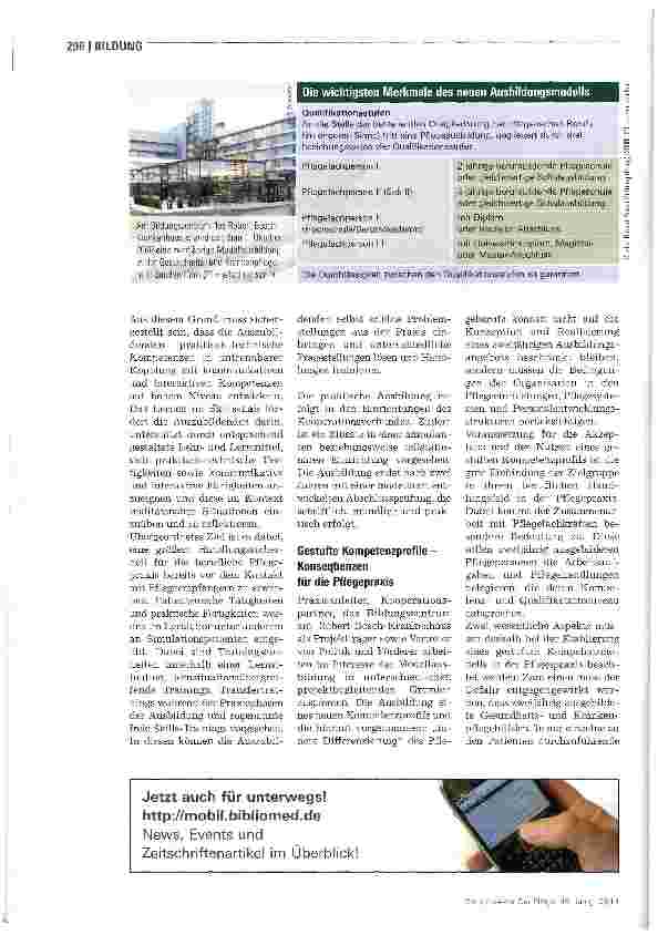 Vorschauseite 3: Gestufte Pflegeausbildung als Modell der Zukunft