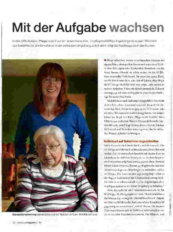 Vorschauseite 1: Mit der Aufgabe wachsen
