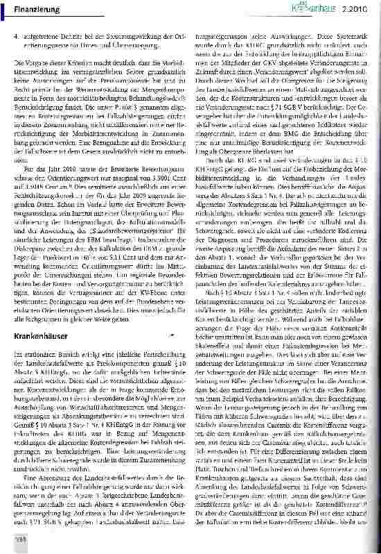 Vorschauseite 4: Berücksichtigung der Morbiditäts-entwicklung in der vertragsärztlichen Vergütung und der Krankenhausfinanzierung