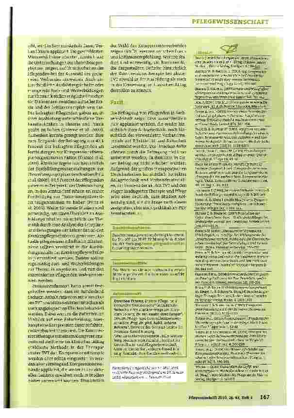 Vorschauseite 6: Befragung Pflegender zur Kompressionstherapie der akuten tiefen Beinvenenthrombose