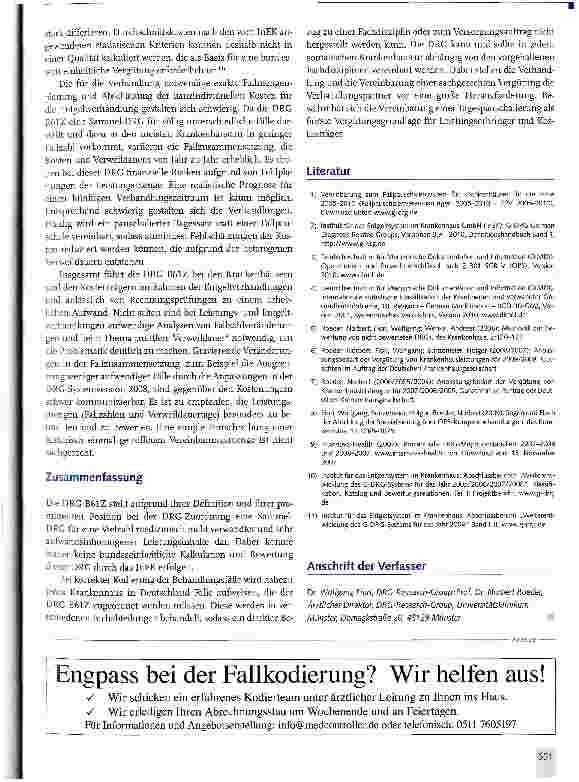 Vorschauseite 5: Einordnung der DRC B61Z in das Vergütungssystem und den Versorgungsauftrag