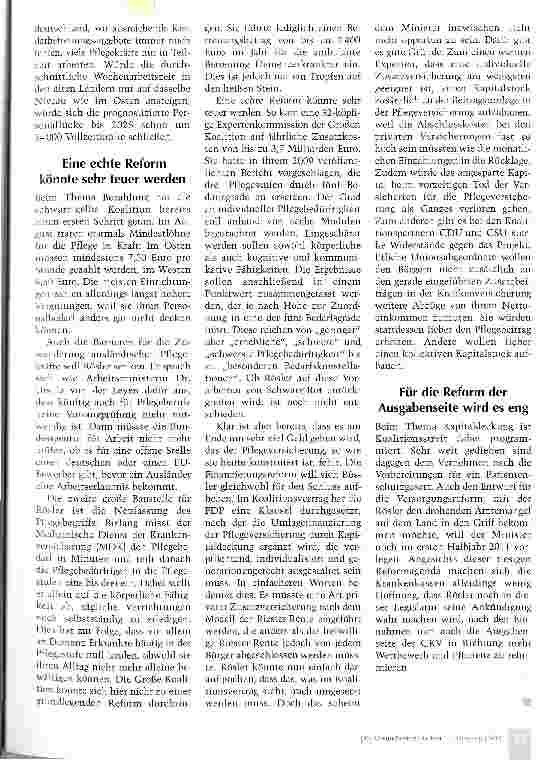 Vorschauseite 2: Röslers Agenda