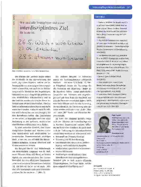 Vorschauseite 5: Zusammenfassung der englischen Leitlinie „Rehabilitation nach kritischer Erkrankung von 2009