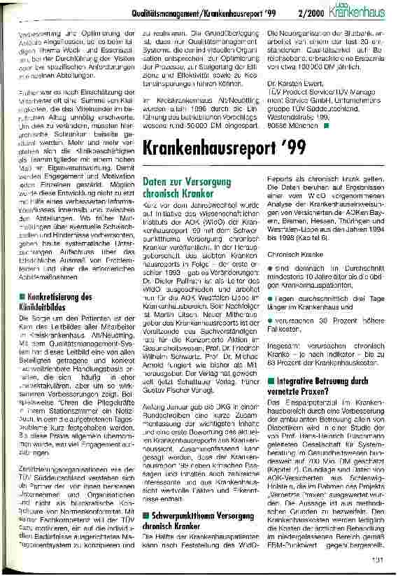 Vorschauseite 2: Das qualitätsgesteuerte Krankenhaus