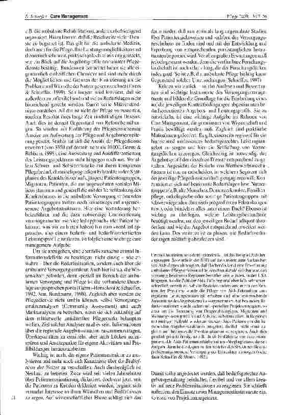 Vorschauseite 5: Care Management Pflegewissenschaftliche Überlegungen zu einem aktuellen Thema