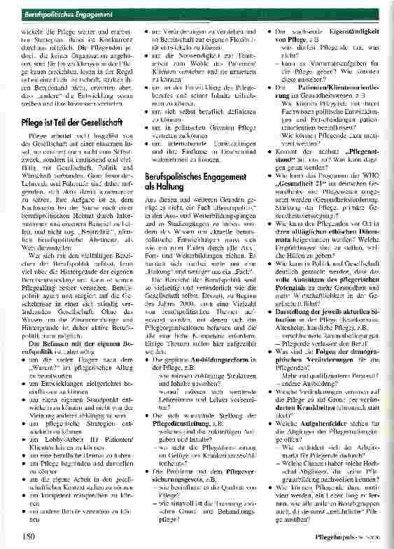 Vorschauseite 2: Von der Bedeutung berufspolitischen Engagements in der Pflege